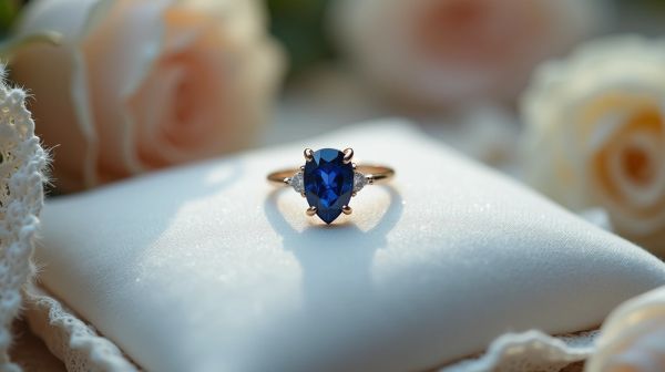 Une bague saphir pour des fiançailles inoubliables